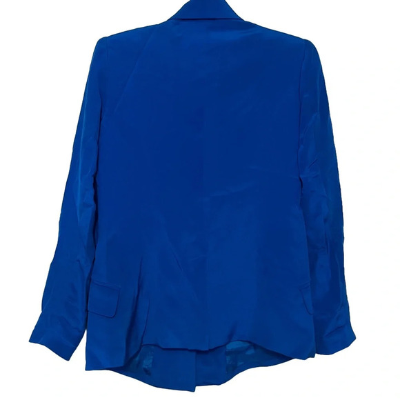 Truth and Pride 100% Silk Blue Blazer Women’s Size XS - Picture 4 of 10